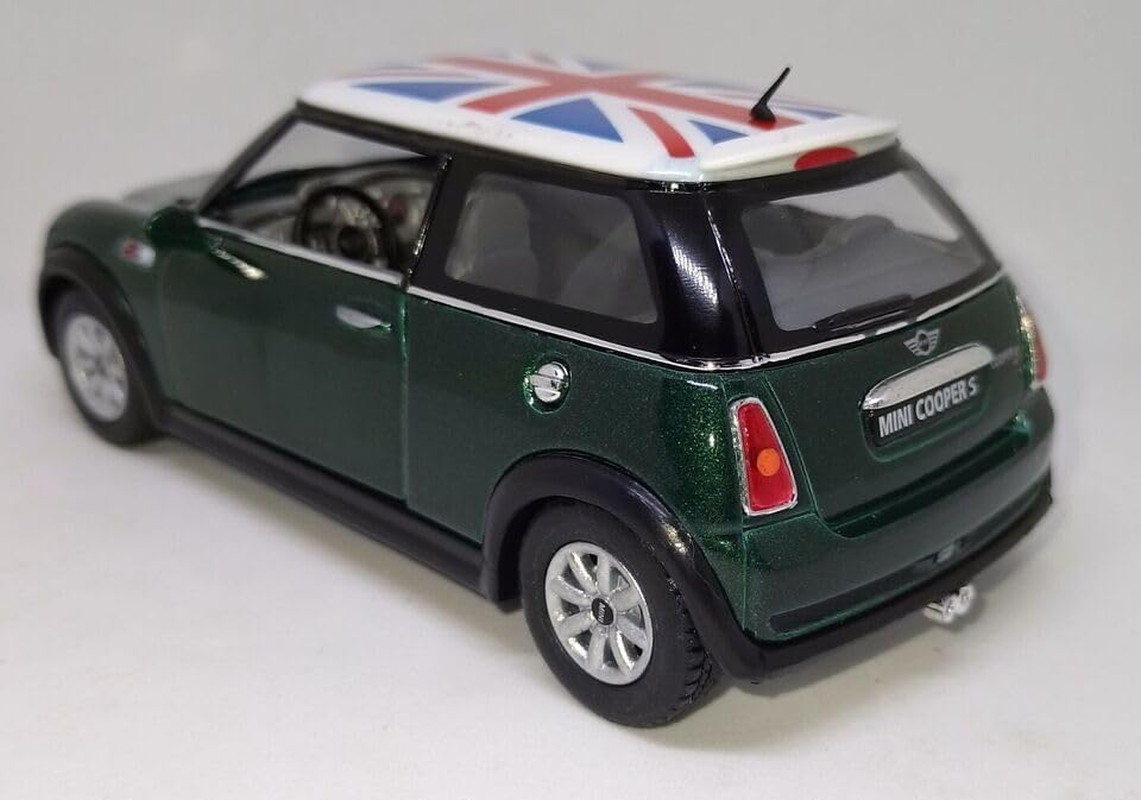 Kinsmart 5" Mini Cooper (British Flag Green) - Green image number 4
