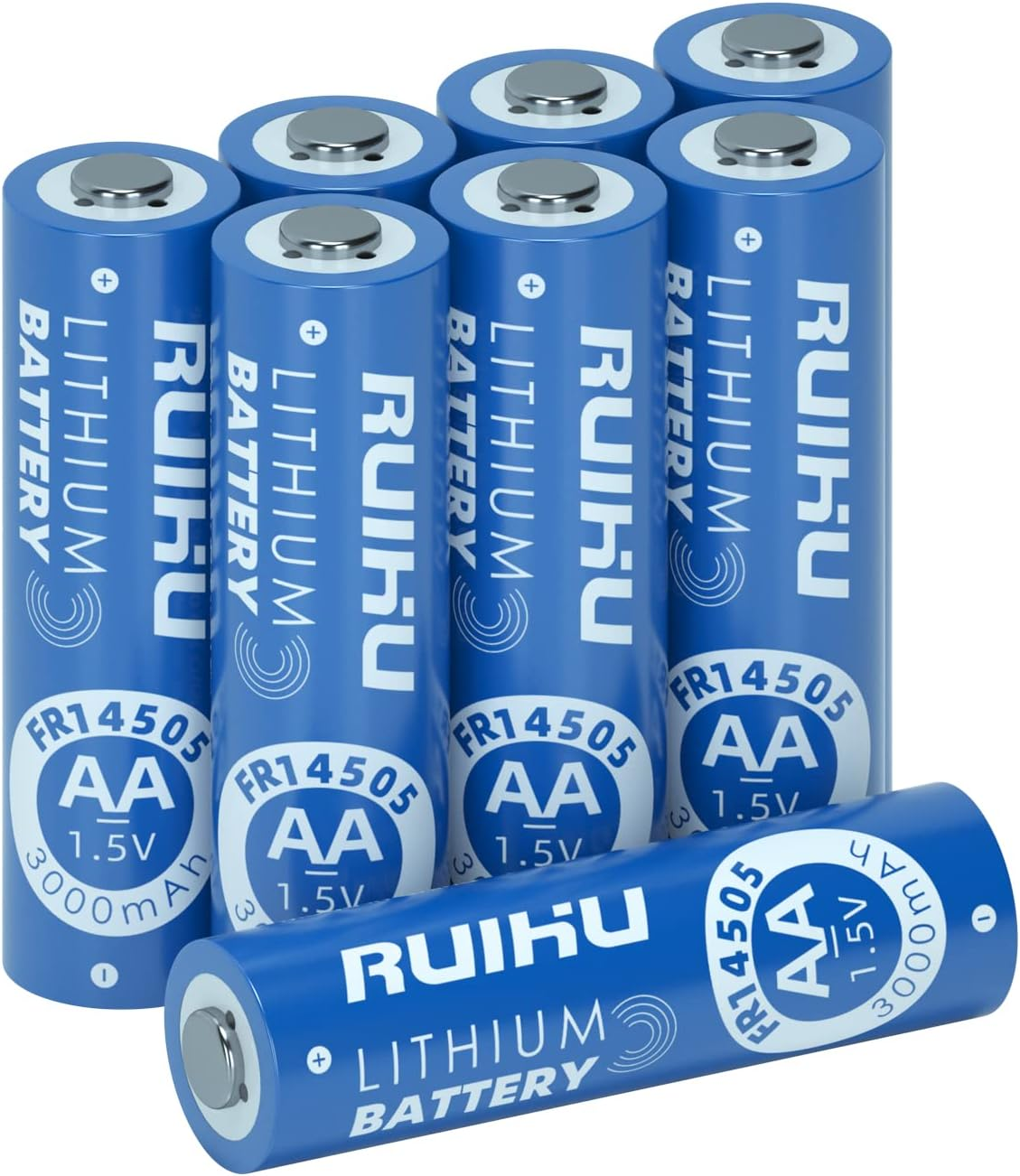 AA Batteries 8 Pack Lithium Iron Double a Batteries, 1.5V 3000Mah Longer Lasting AA Lithium Batteries for Blink Camera, Flashlight, Toys, Remote Control, Non-Rechargeable (Lithium AA - 8 Count) image number 6