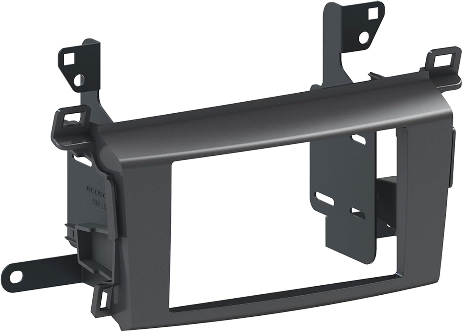 Scosche TA2115B Compatible with 2013-18 Toyota Rav4 ISO Double DIN & Din+Pocket Dash Kit Black