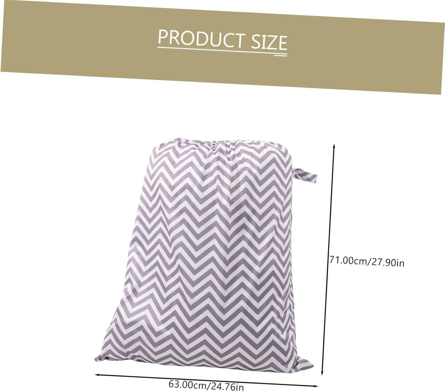 GALPADA Reusable Cloth Diaper Pail Bag Elastic Edge Waterproof Baby Diapers Container Hanging Storage Bag 05 Suitable for Nursery and Travel image number 1