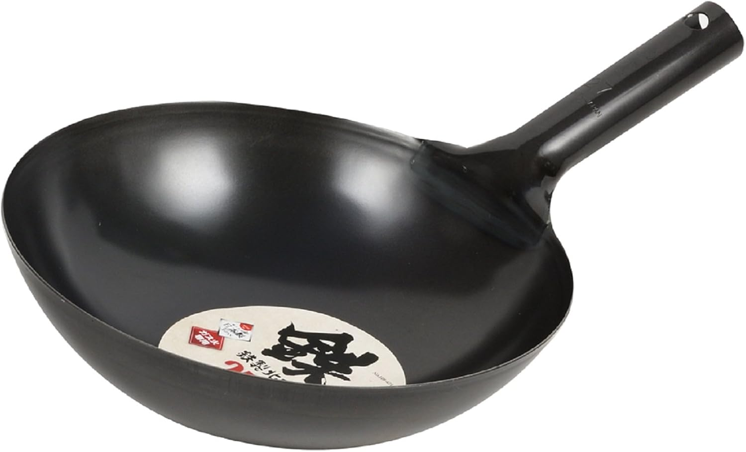 Pearl Metal HB-4214 Wok, Black, 10.6 Inches (27 Cm), Iron Beijing Pot image number 6