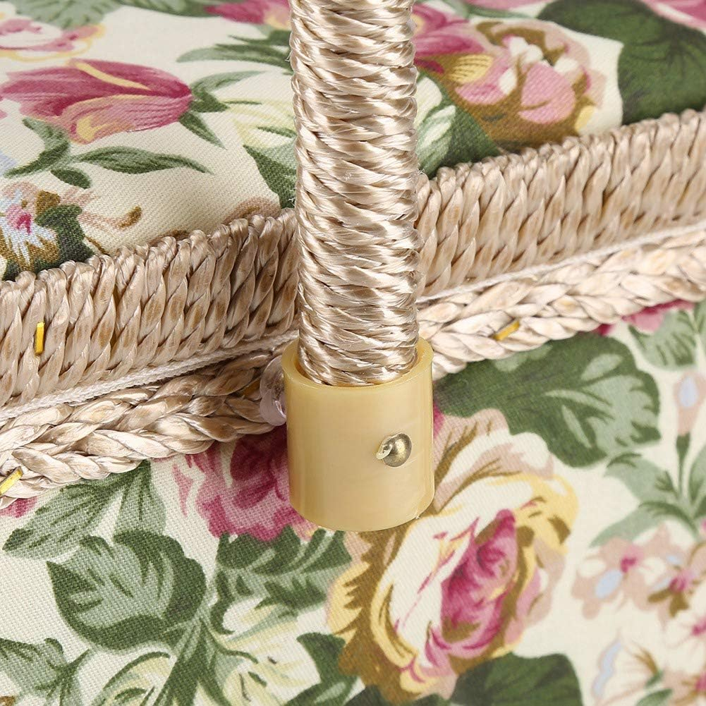 Extra Large Vintage Sewing Basket Kit - Handmade Organizer for Needles, Thread, Tape Measure, Thimbles and Other Sewing Supplies Storage image number 4