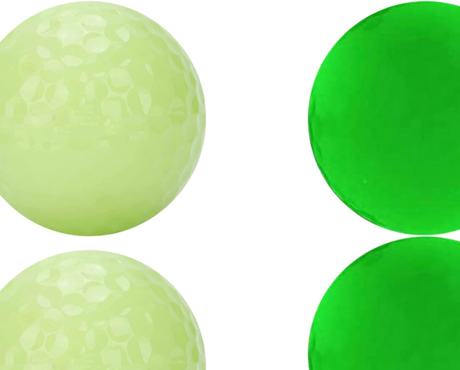 Aymzbd 6 Pack Glow in the Dark Golf Balls, Fluorescent Golf Balls Glow in the Dark, Bright Glowing Balls for Game Tournaments, image number 5
