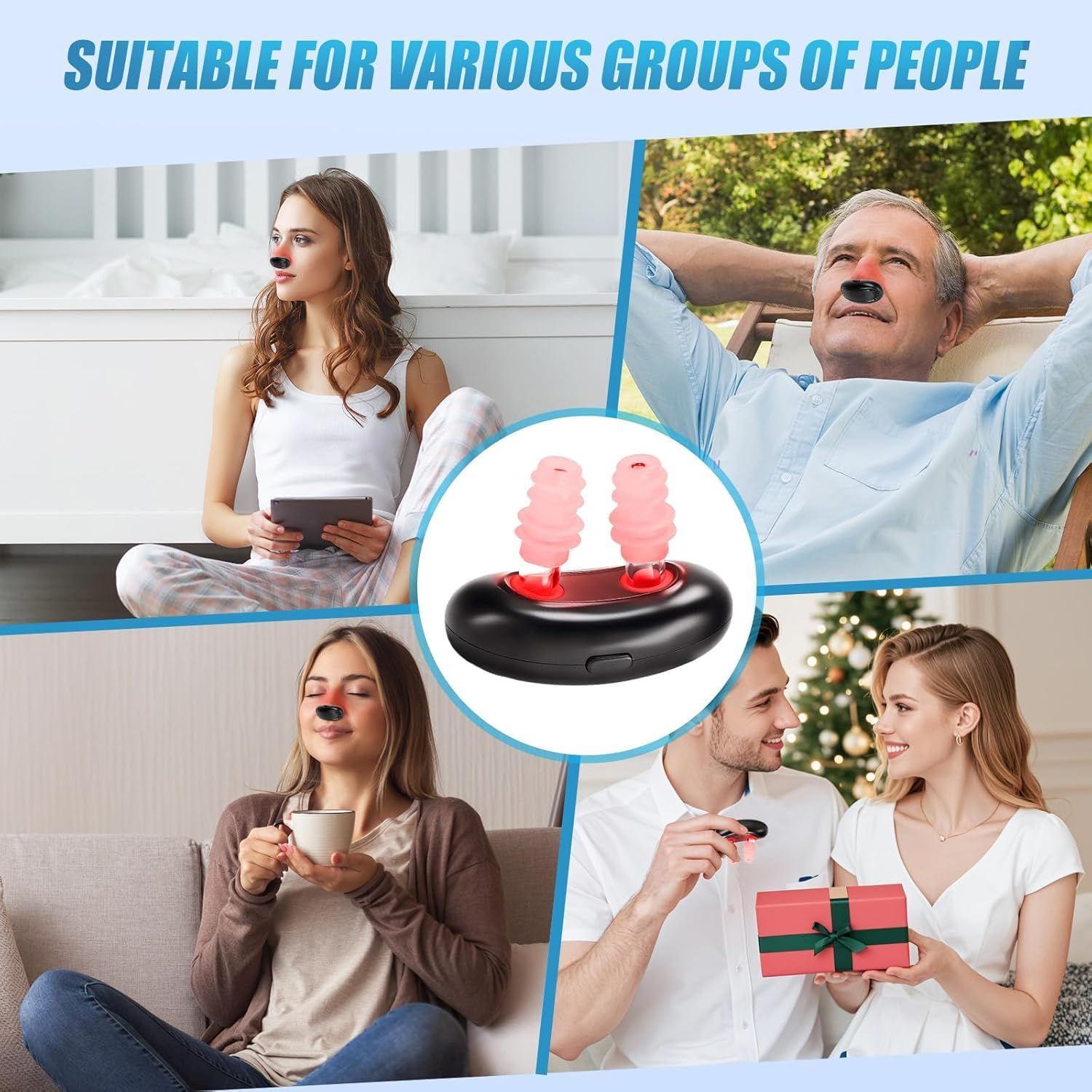 Lim Energy Red Light Therapy for Nose - Nasal Red Light Therapy Device,Led Nasal Soothing Device with Portable Design, Usb-Powered Red Light Therapy Instrument image number 5