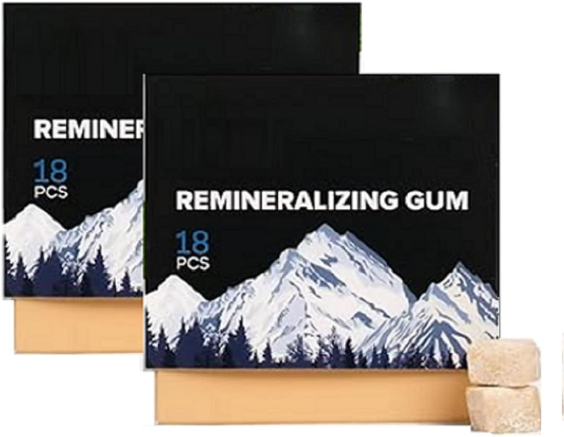 Hydroxyapatite Chewing Gum-Sugar-Free│Freshen Breath│Long Lasting Chewing Gum,4Pcs