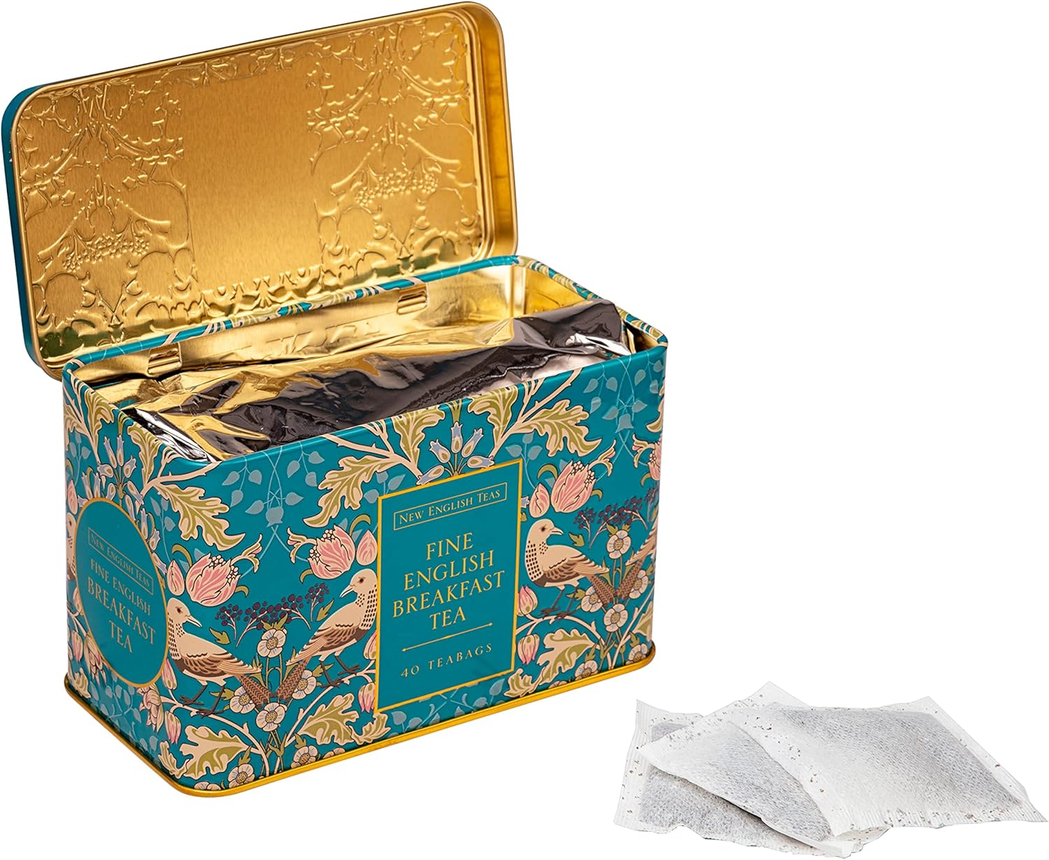 Black Thrush and Berry English Breakfast Tea Bags with 40 Tea Cans image number 4