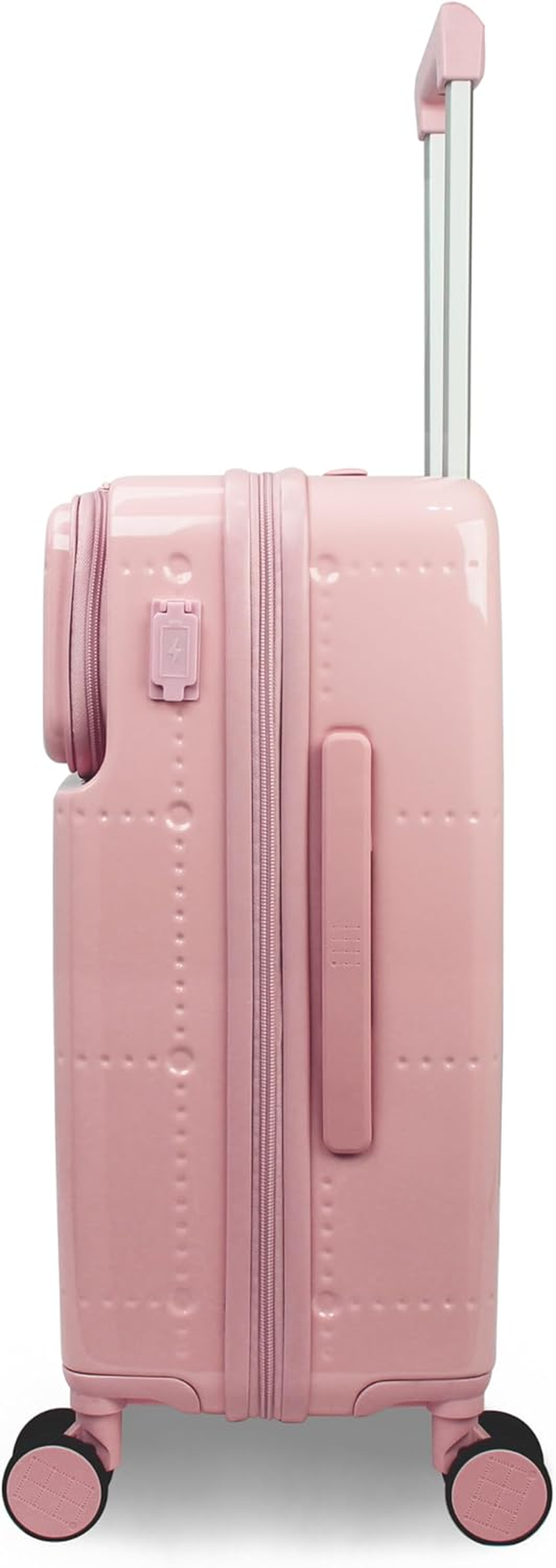 World Traveler Dejuno Smart 20-Inch Carry-On Luggage with USB Ports - Silver image number 2