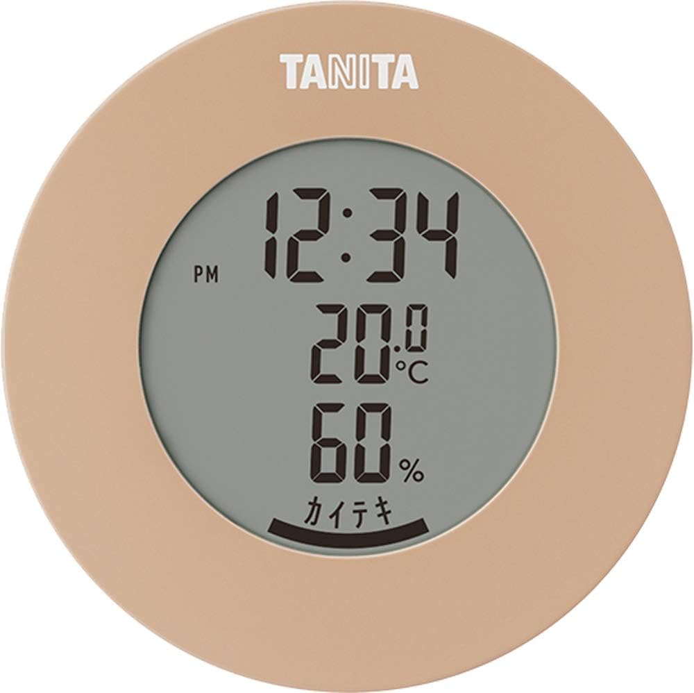 Tanita Thermometer/Hygrometer Clock Temperature Humidity Digital Tabletop Magnet Light Blue TT-585 BL