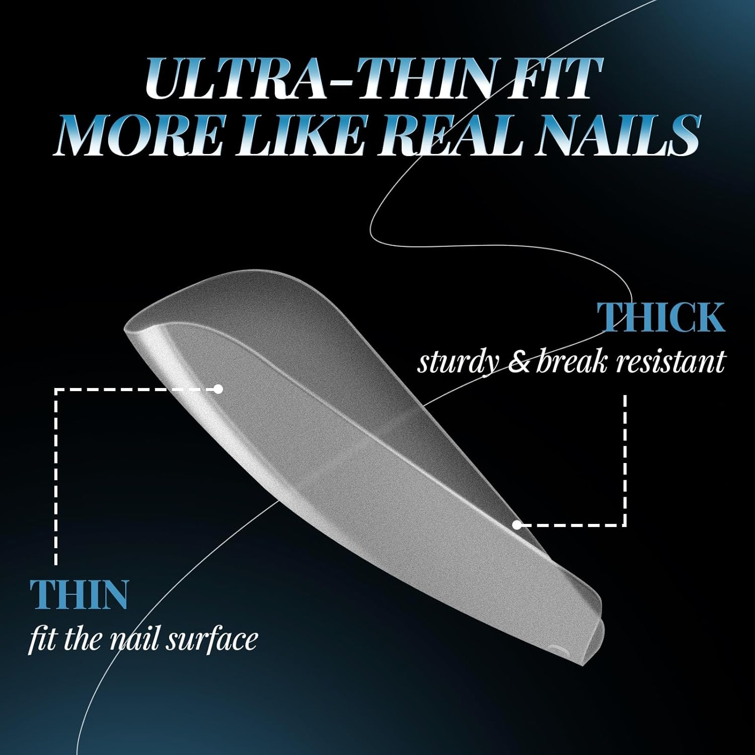 140Pcs Short French Natural False Nail Tips, Fake Nails Art Acrylic Manicure Set, Full Cover Press on Nails, DIY Artificial Nail Tips for Nail Art image number 4