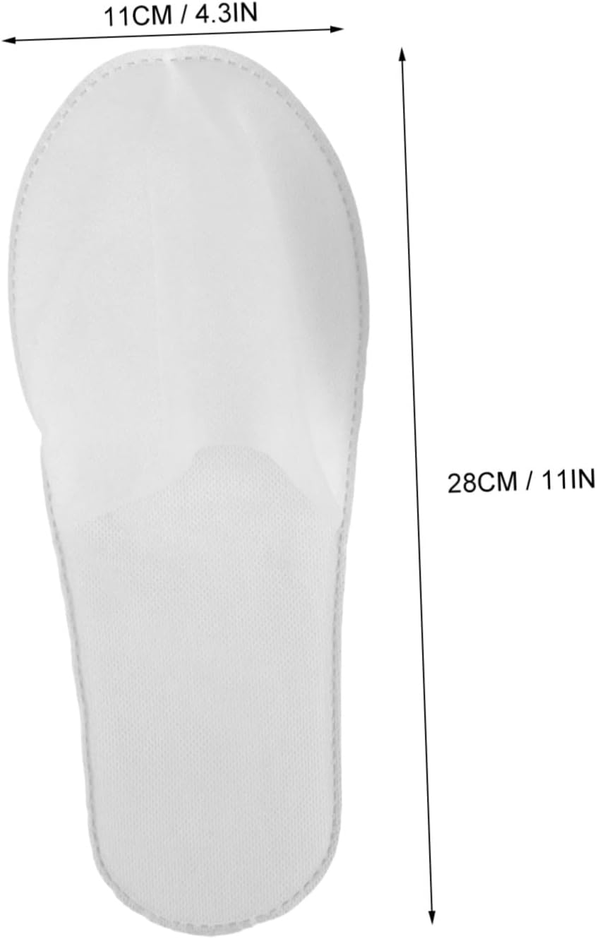 BATHVEVE 20 Pairs Disposable Guest Slippers Non-Slip Shoe Sole Lightweight Breathable Home Hotel Spa Slippers for Women Men Indoor Use Comfortable and Portable