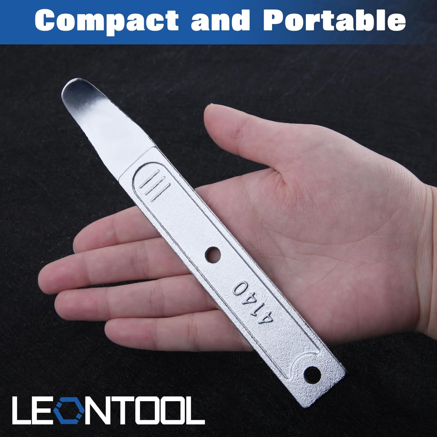 4140 Pry Tool Pocket Pry Bar Car Trim Removal Tool Automotive Interior and Exterior Panel Removal Tool for Vehicle Door Panel, Audio Radio Panel, Dashboard Repair Upholstery Tool image number 3