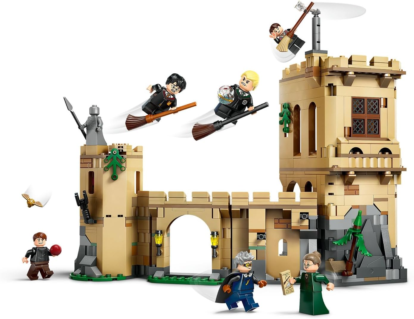 LEGO Harry Potter Hogwarts Castle: Flying Lessons Toy for 9+ Year Old Boys & Girls, Building Construction Set with 6 Collectible Minifigures Incl. Draco Malfoy, Kids Toy for Wizarding World Fans 76447 image number 3