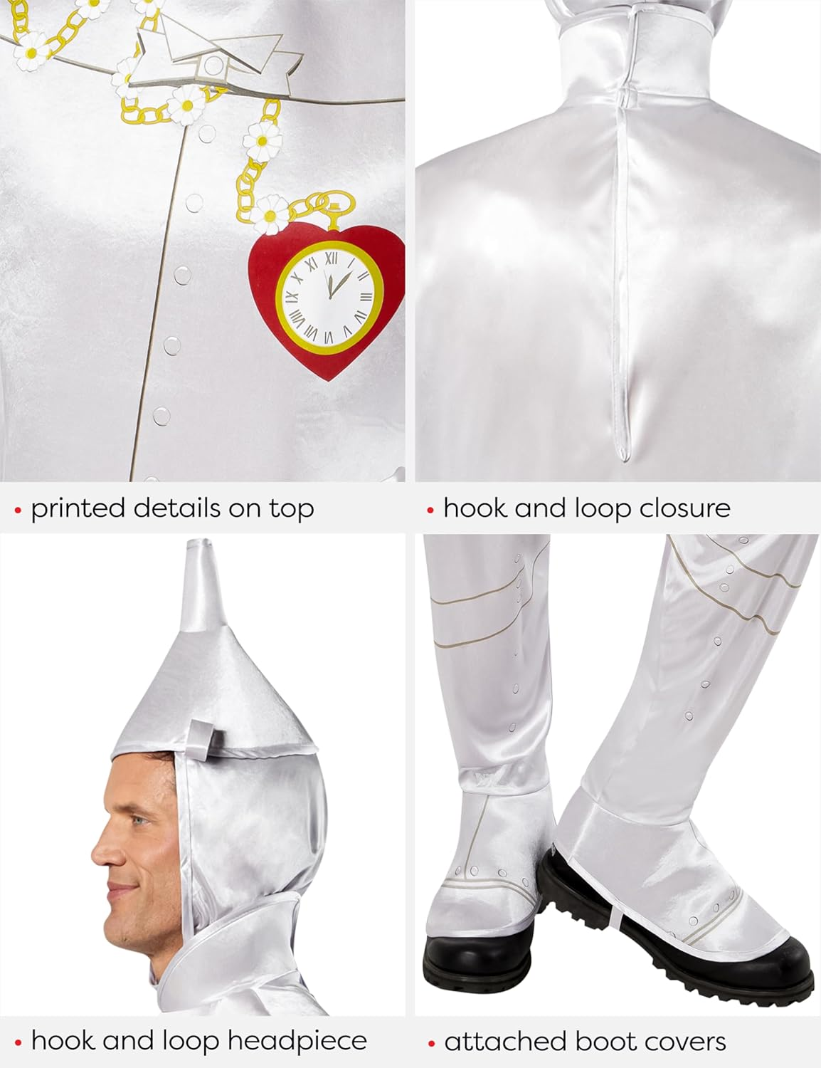 Rubie'S Men'S Wizard of Oz: Tin Man Costume, Silver, One Size