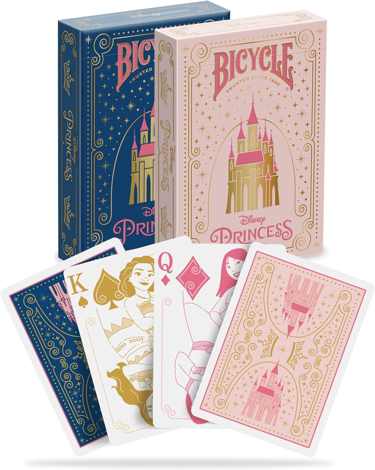 Bicycle Disney Princess Inspired Playing Cards Pink or Blue Playing Cards (Colors May Vary) image number 1