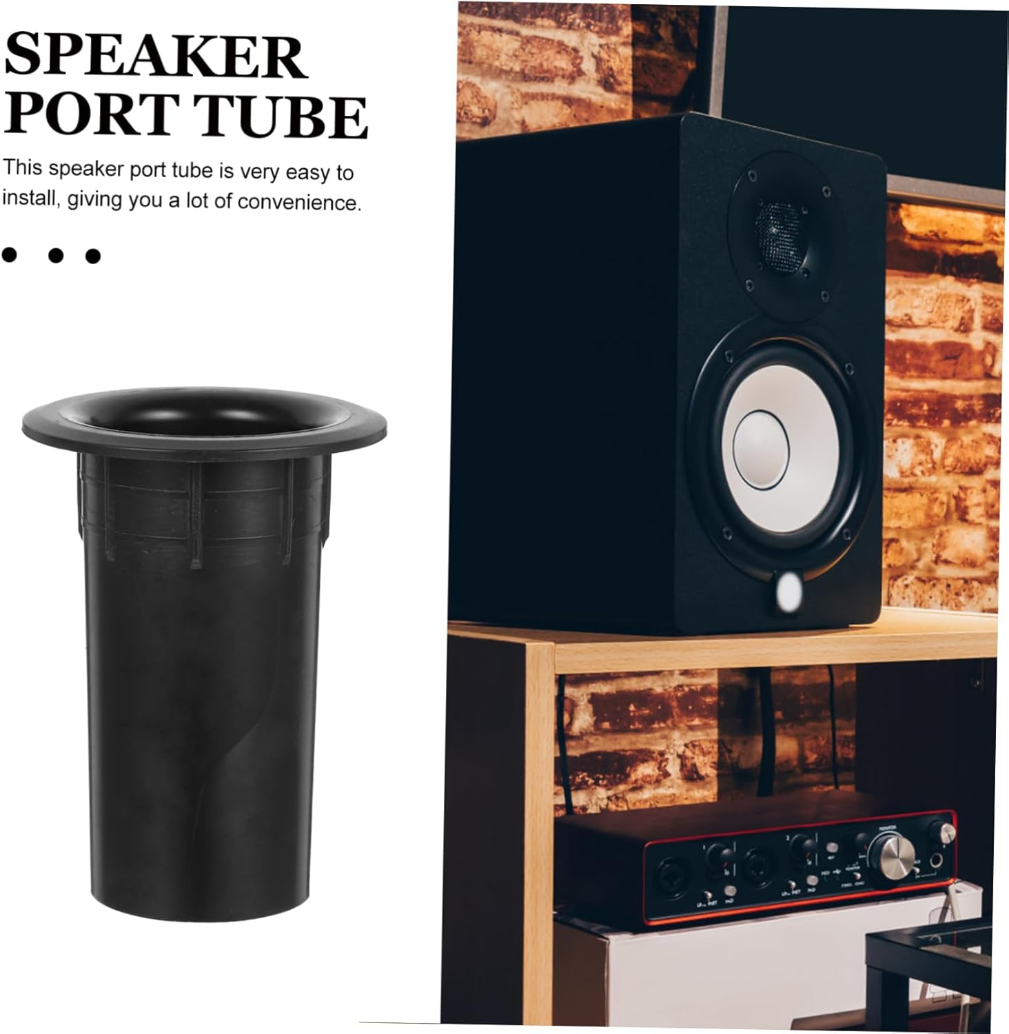 OSALADI 12Pcs Speaker Port Tube Replacement Bass Accessory Wear-Resistant Design for Enhanced Sound Quality Home Theater Systems image number 1