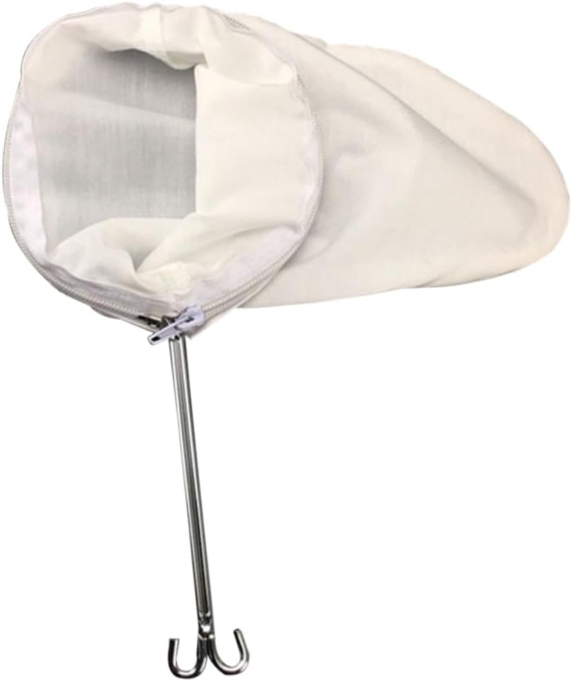 COHEALI Reusable Milk Tea Filter Bag Strainer for Drip Coffee Tea Brewing Stainless Steel Handle S image number 2