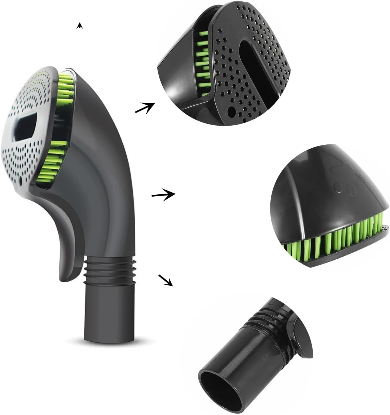 Pet Grooming Brush, Pet Hair Brush Vacuum Cleaner Nozzle Attachment, Cat & Dog Hair Brush Pet Grooming Tool Vacuum Cleaner Accessories image number 3