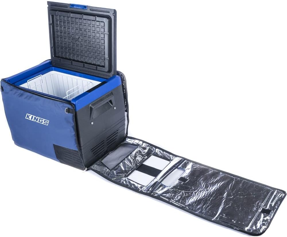 KINGS 65L Entry Fridge Freezer Cover Tough Durable Insulated Zip Open image number 4