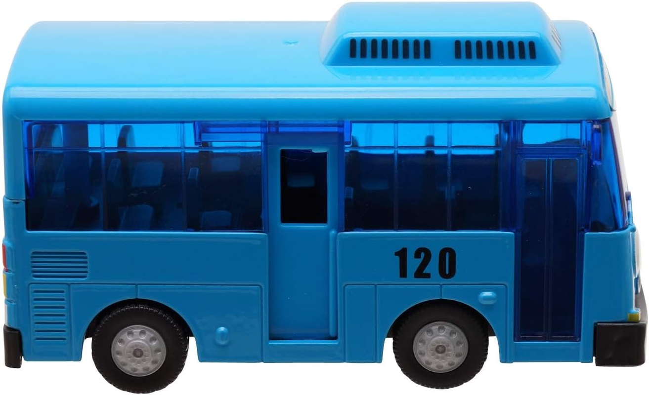 Metal Die-Casting Bus Toy - TAYO the Little Bus Push and Go Play Vehicles Toy & Games for Kids, Girls & Boys Animation Character Friends (TAYO the Blue Bus) image number 2