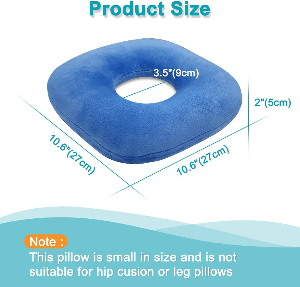Ear Piercing Pillow for Side Sleepers Ear Pillows with Holes for Ear Pain Earring Donut CNH Pillow for Pressure Sores Relief Ear Guard Protection Cushions for Sleeping image number 4
