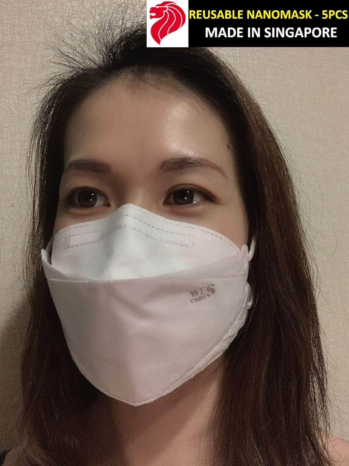 [5Pcs] Wes Care Nanomask Reusable | Made in Singapore | UV Clean, Soft & Comfortable, Easy to Breathe, Convenient Pack | Ships from Australia image number 2