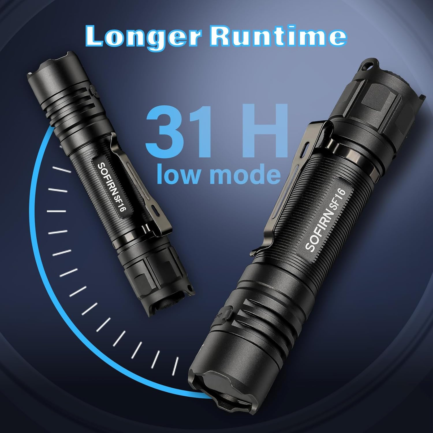 365Nm UV Torch Black Light, Sofirn SF16 Rechargeable Powerful LED Blacklight Flashlight for Detecting Pet Dog Urine, Unveil Invisible Stains, High Definition Pure Ultraviolet image number 3