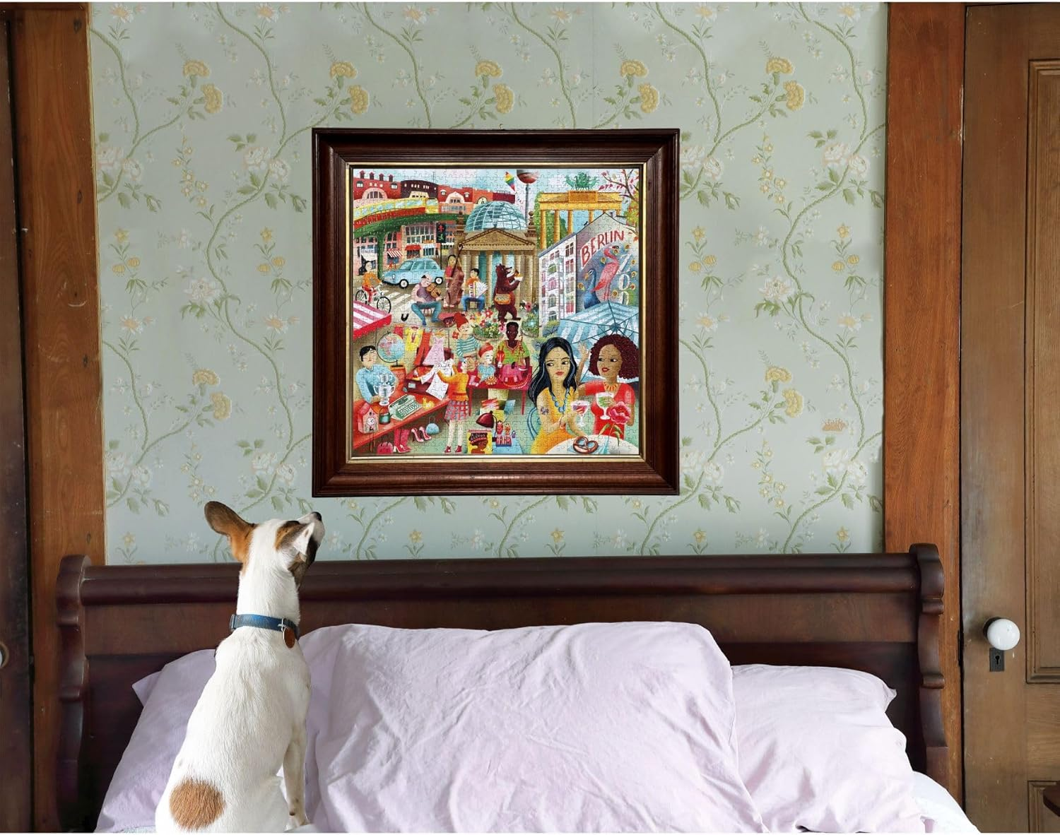 Eeboo PZTBRL Life 1000 Piece Jigsaw Puzzle Made from Recycled Cardboard for Adults, Travel the City of Berlin, Multicolored image number 3