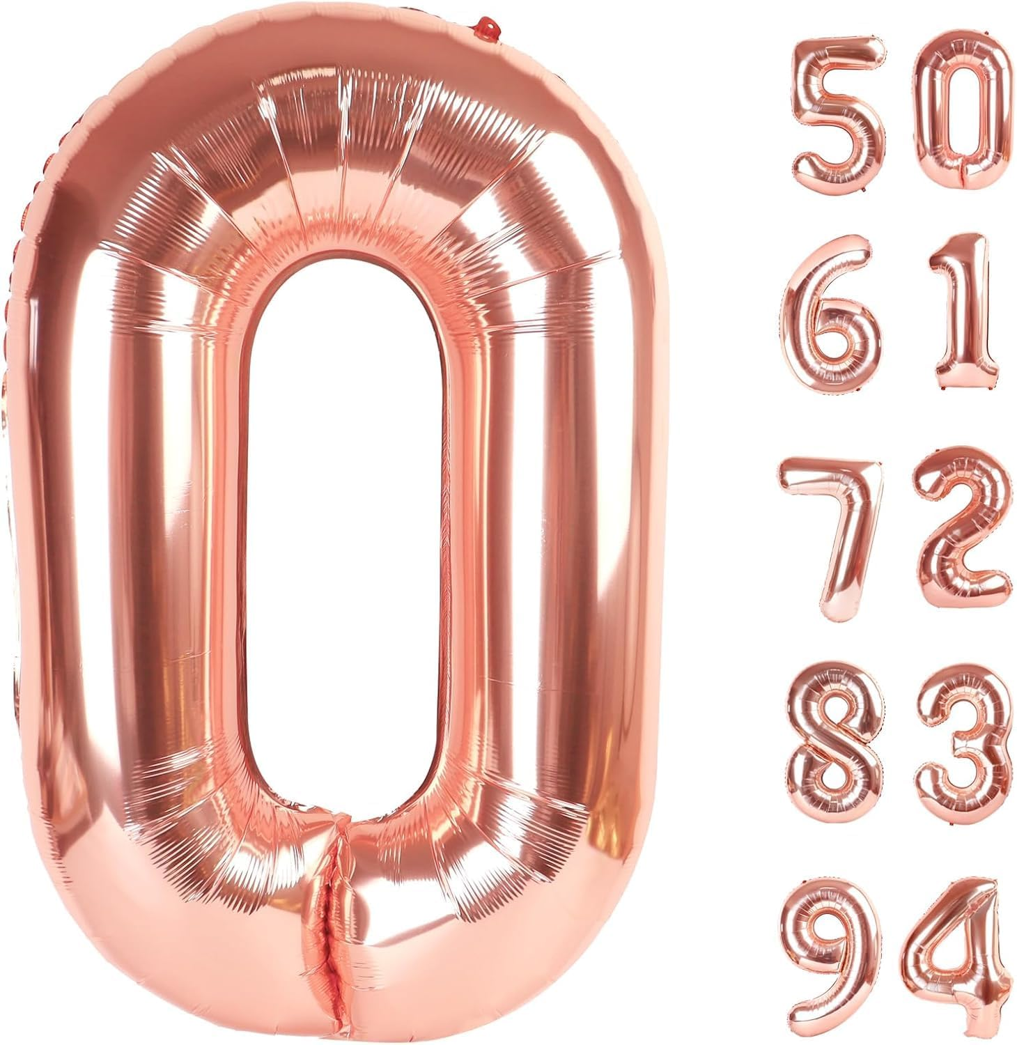 Lumjoy Rose Gold 3 Balloon, 40 Inch Number Balloon, 3Rd Birthday Decorations for Kids, Girls, Boys, Men, Women, Party Supplies for Celebrations, Giant Number 3 Balloon image number 4
