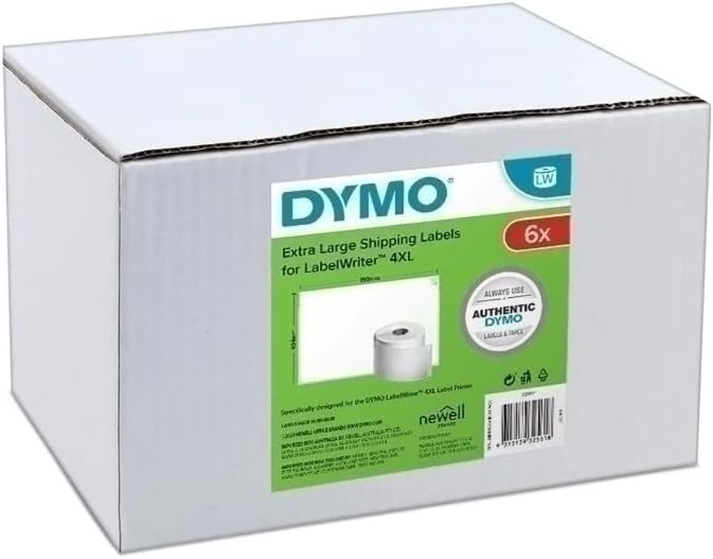 Dymo Labelwriter Shipping Label, 104 Mm X 159 Mm Size (Pack of 6)