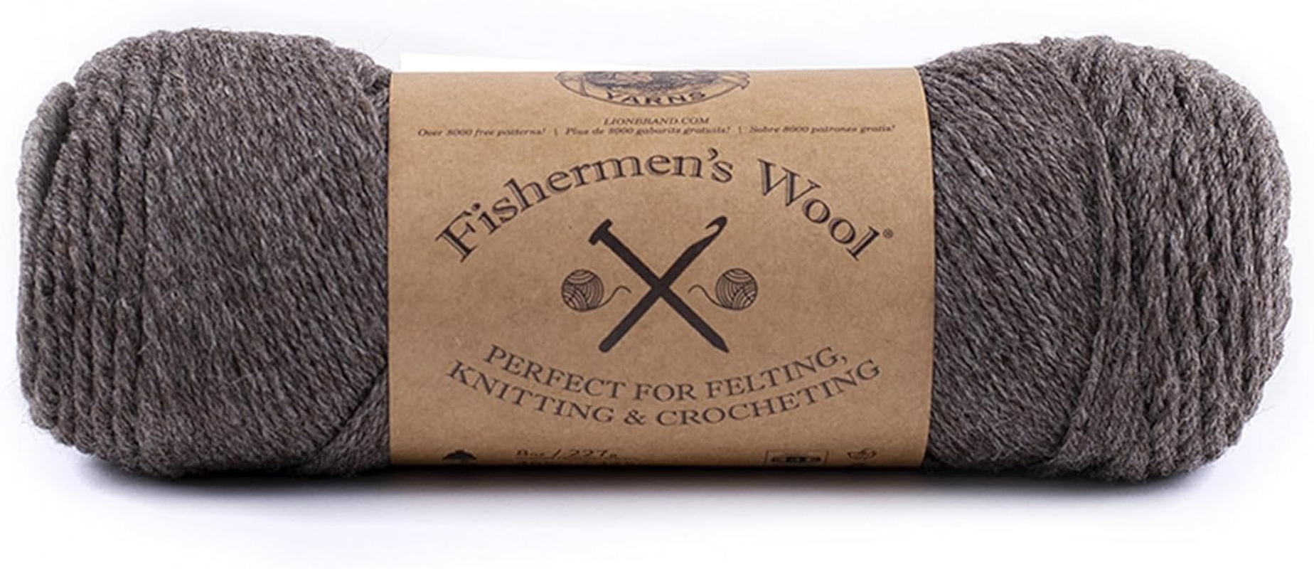 Lion Brand Yarn 150-123E Fishermen'S Wool Yarn, Oatmeal