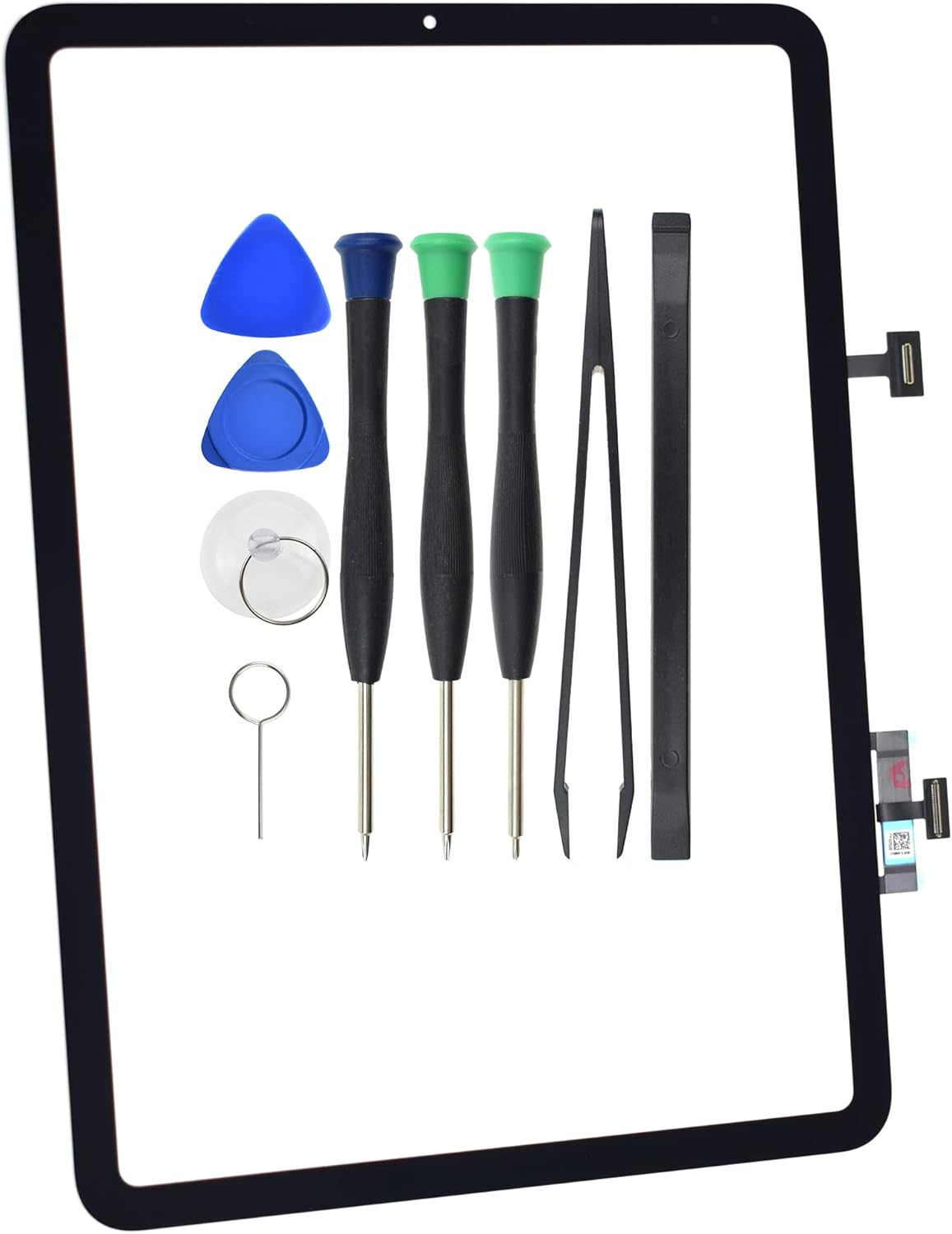 Touch Digitizer Panel Glass Screen Replacement for I Pad Air (2020) Black 10.9" image number 1