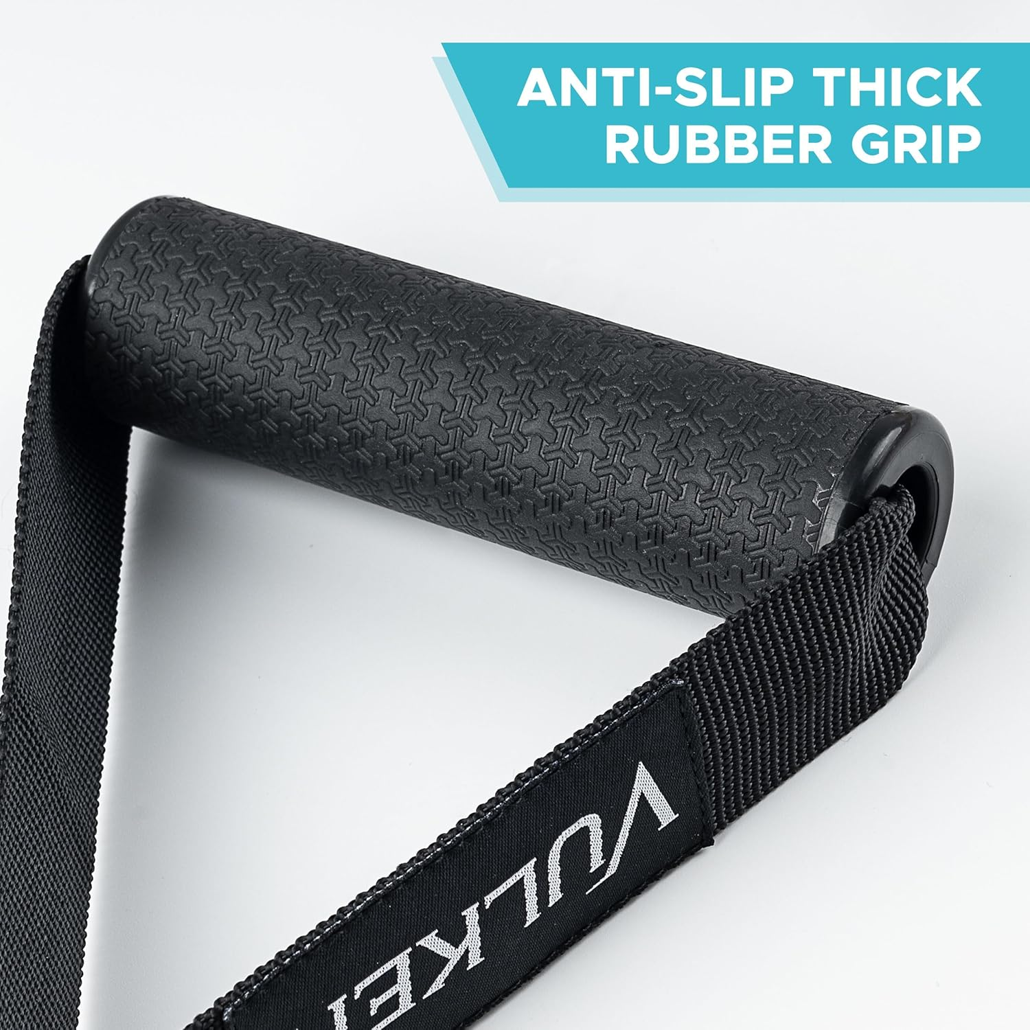 Vulken Exercise Handles Cable Attachments for Gym, Replacement Workout Handle for Resistance Band and Cable Machine Pulleys, Heavy Duty Fat Grip LAT Pulldown Attachments for Home Workout image number 2