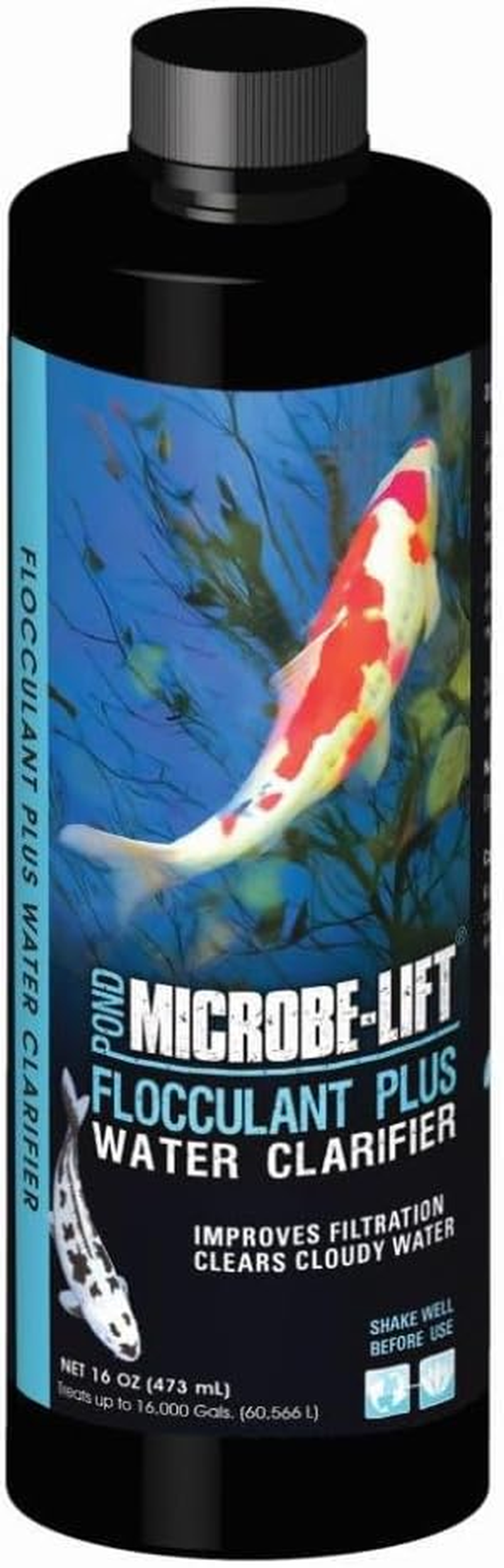 MICROBE-LIFT FPLUS16 Flocculant plus Polymeric Blend Water Clarifier for Ponds, 16 Ounces