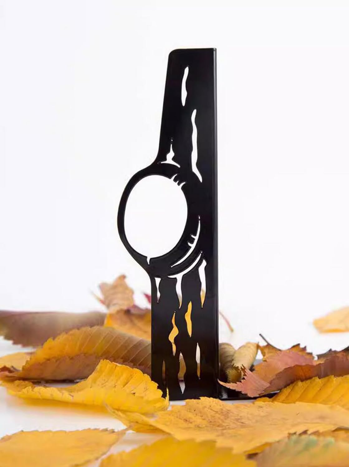 1 Pair Woodpecker Bookends for Shelves Stopper Heavy Cute Metal Book Ends for Bookshelf Desk Rustproof Bookends Black Decorative Home Office Decor Creative Bookcase Holder image number 5