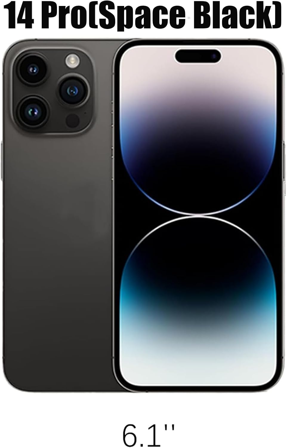 Space Black 14 Pro Rear Back Glass Cover Replacement for Iphone 14 Pro 6.1 Inches with Repir Tools, Big Hole Rear Back Cover Glass Replacement All Carriers with Reparing Tool Kit - Gold image number 4