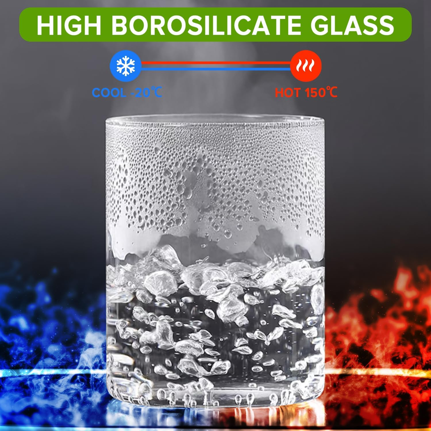 6 Pack Glass Food Storage Jars, Yakiter Food Containers with Bamboo Lids for Pasta, Cookies, Nuts, Coffee Beans, Cereal, Kitchen Canisters, Pantry Organization(15Oz+19Oz+22Oz+26Oz+40Oz*2)