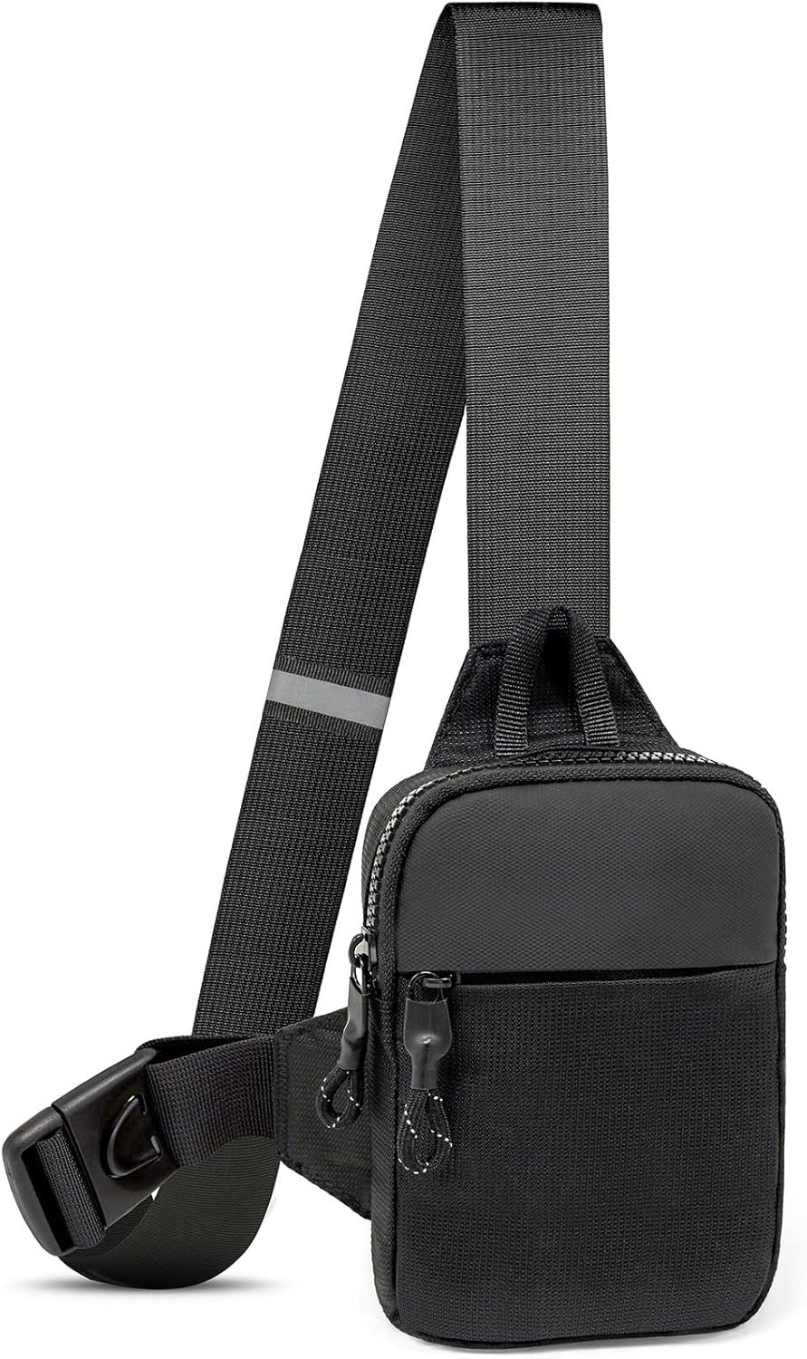 LKEX Mini Sling Bag Men Small Crossbody Bag Women Fanny Packs Casual Personal Pocket Bag Backpack Phone Chest Bag