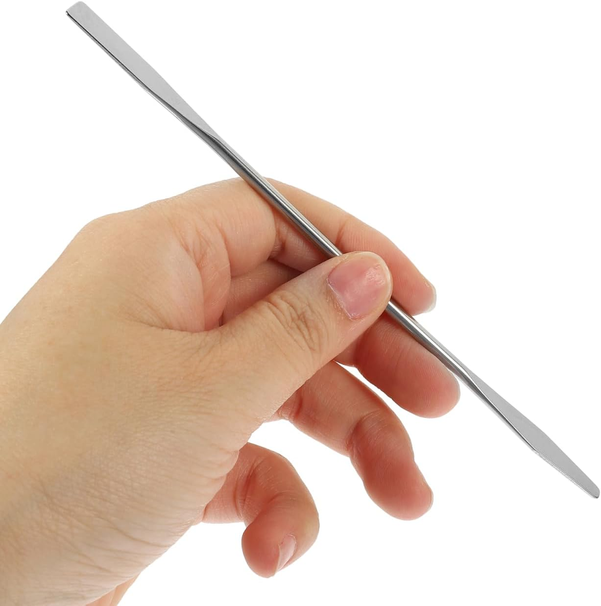 MOTHNUR 5Pcs Makeup Mixing Spatula Set - Stainless Steel Foundation Blush and Lipstick Cosmetic Stirring Rods for Makeup Artists & Nail Art image number 5