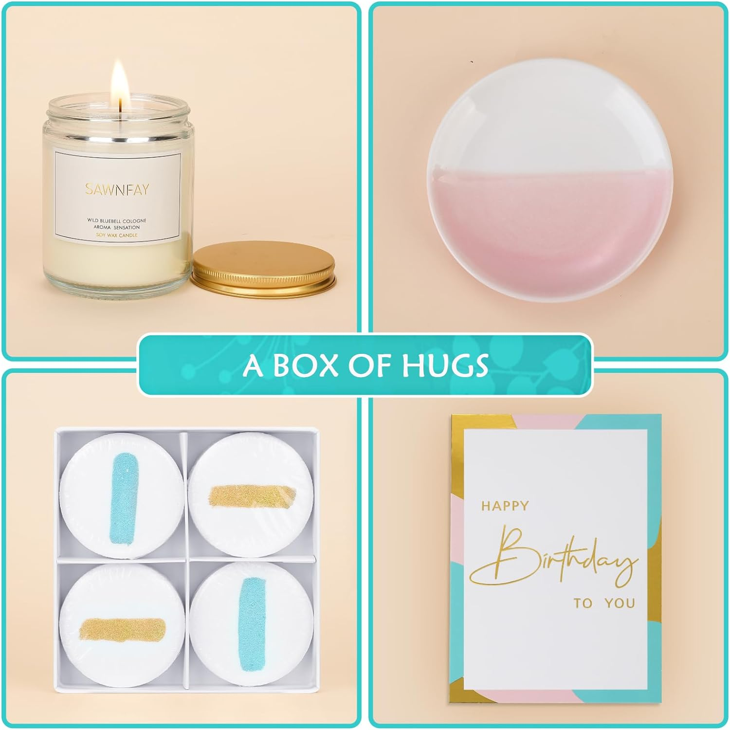Sawnfay Luxury Birthday Gifts for Women, Unique Birthday Gifts for Women Mom Friend Sister Wife, Happy Birthday Box for Women image number 5