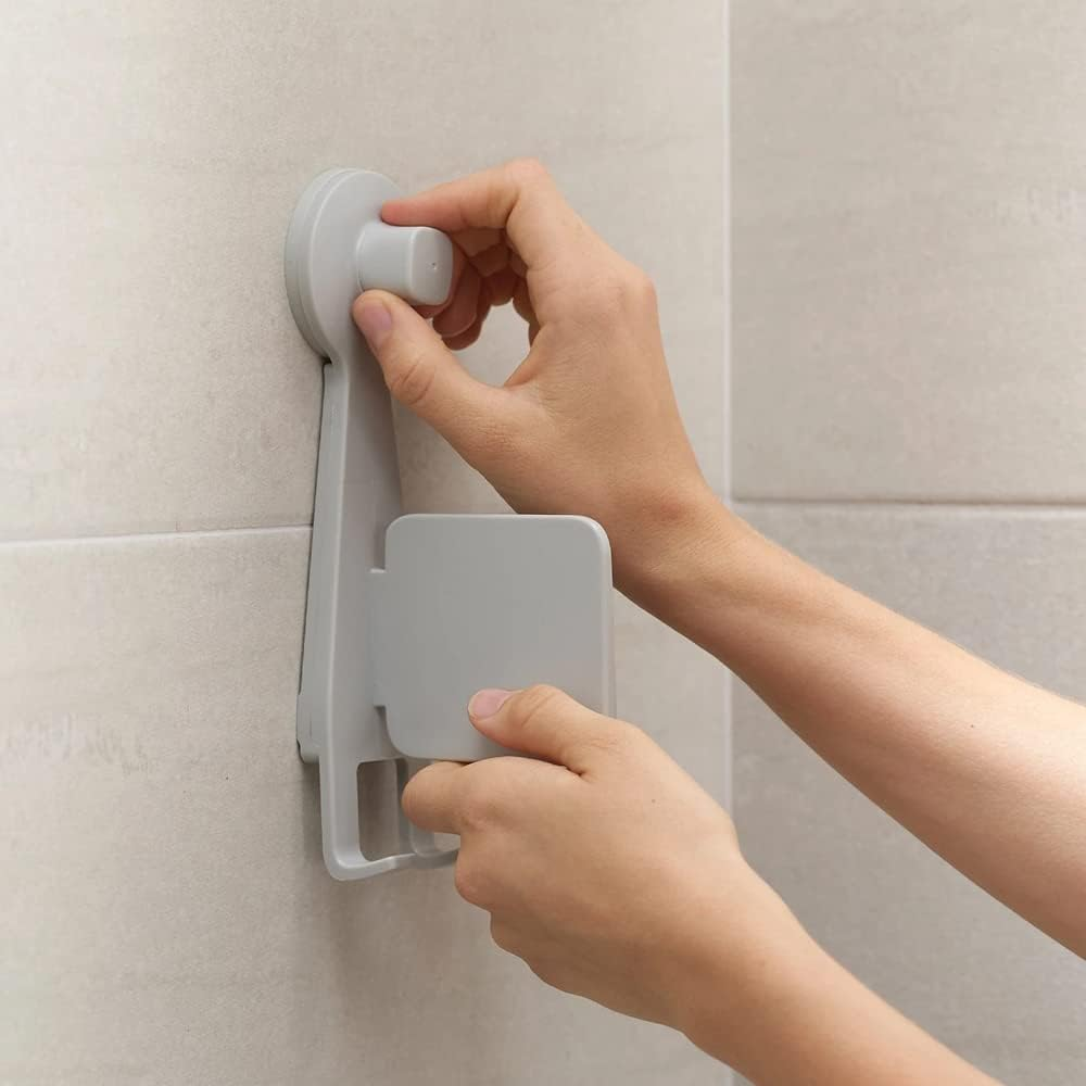 Joseph Joseph Easystore Compact Shower Shelf with Adjustable Mirror - White image number 3