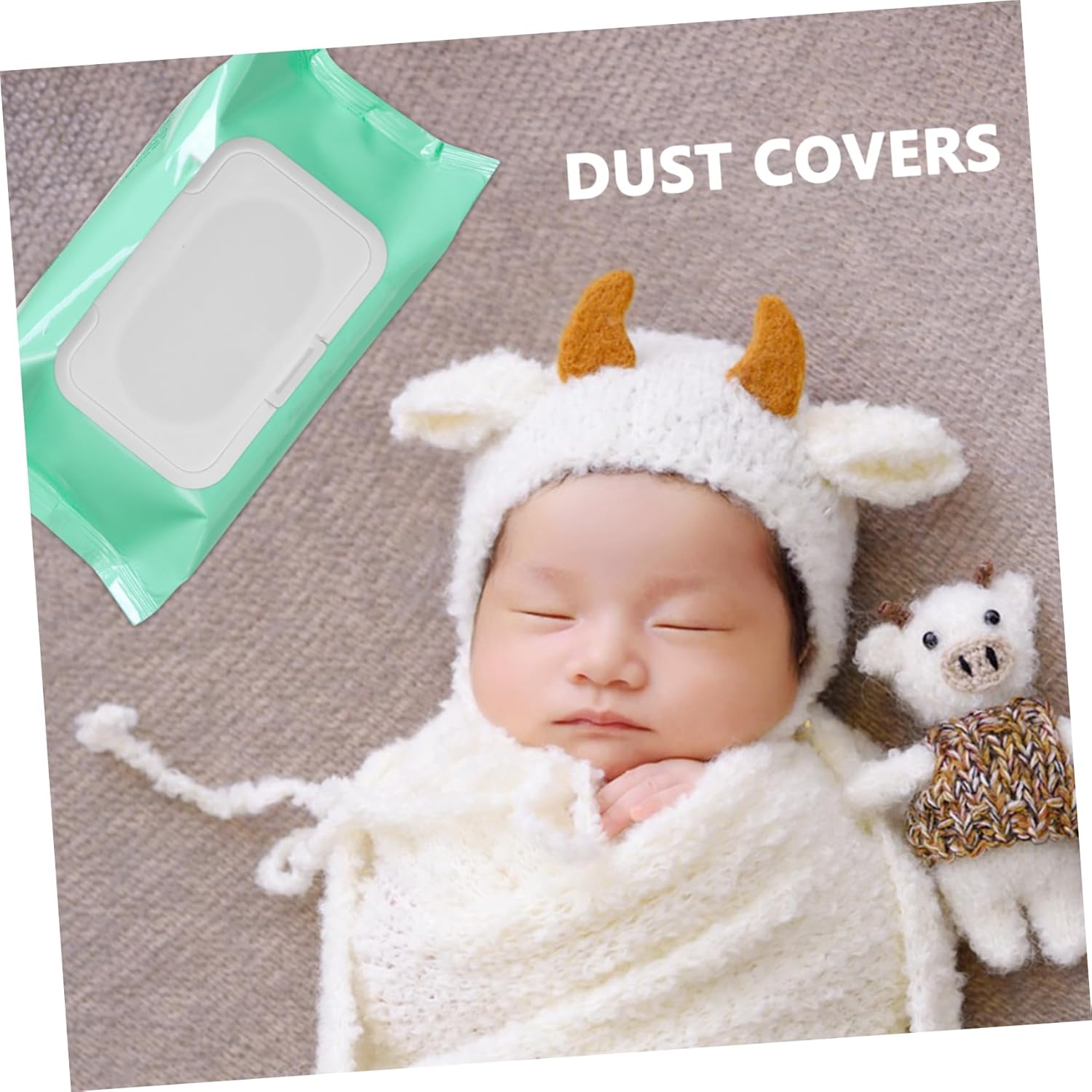 30Pcs Multi-Functional Wipe Flip Lid Airtight Leakproof Wipe Dispenser Cover Reusable Plastic Storage for Newborn Home Car image number 6