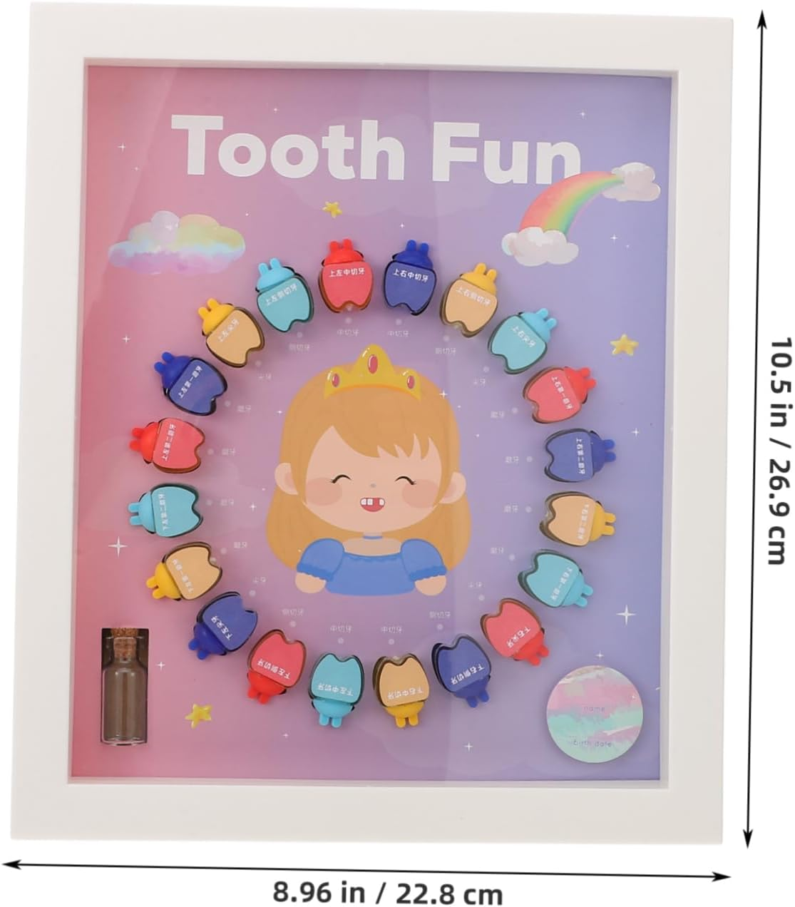 1Set First Tooth Keepsake Box for Boys and Girls Charming Boy Girl'S Tooth Holder Spacious Storage Safe Material for Collection And image number 5