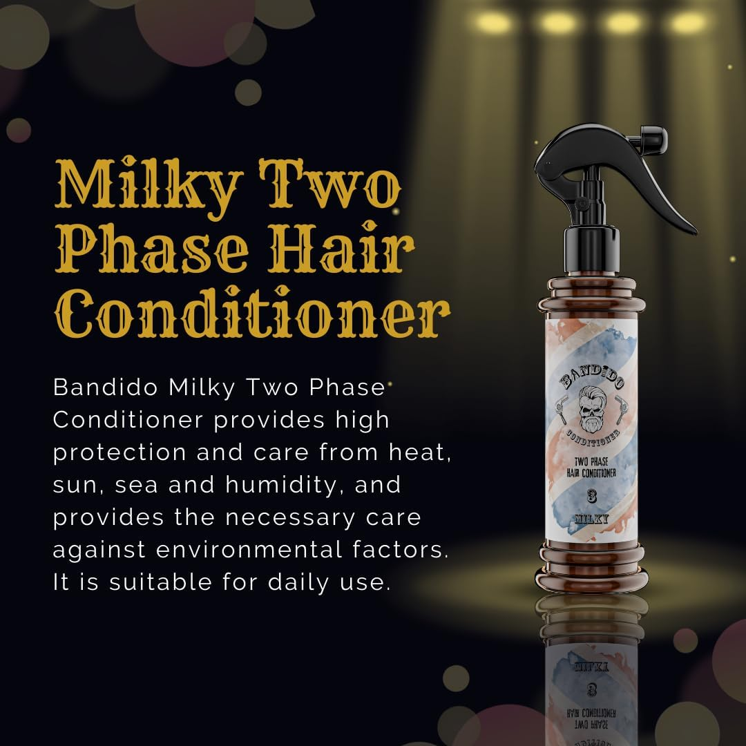 Bandido Two Phase Hair Conditioner 350 Ml, 2-Phase Conditioner for Dry Hair (Milky) image number 1