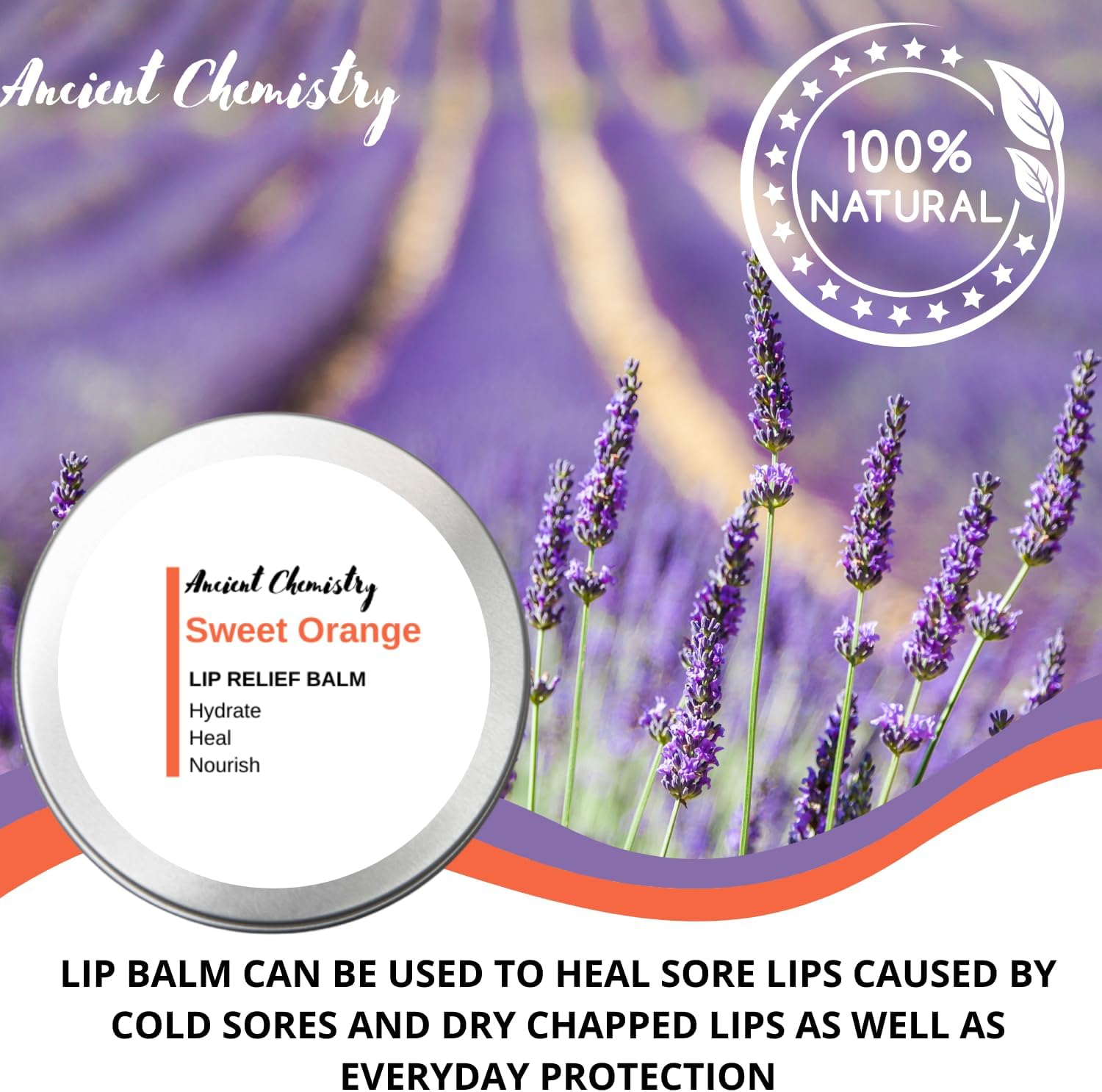 100% Natural Lip Balm 30ML Natural Cold Sore Prevention Treatment Moisturising Lip Balm Natural Ingredients Only - Lip Balm - Lip Repair - Lip Moisturiser Best Lip Balm for Cracked Lips MADE in UK image number 4