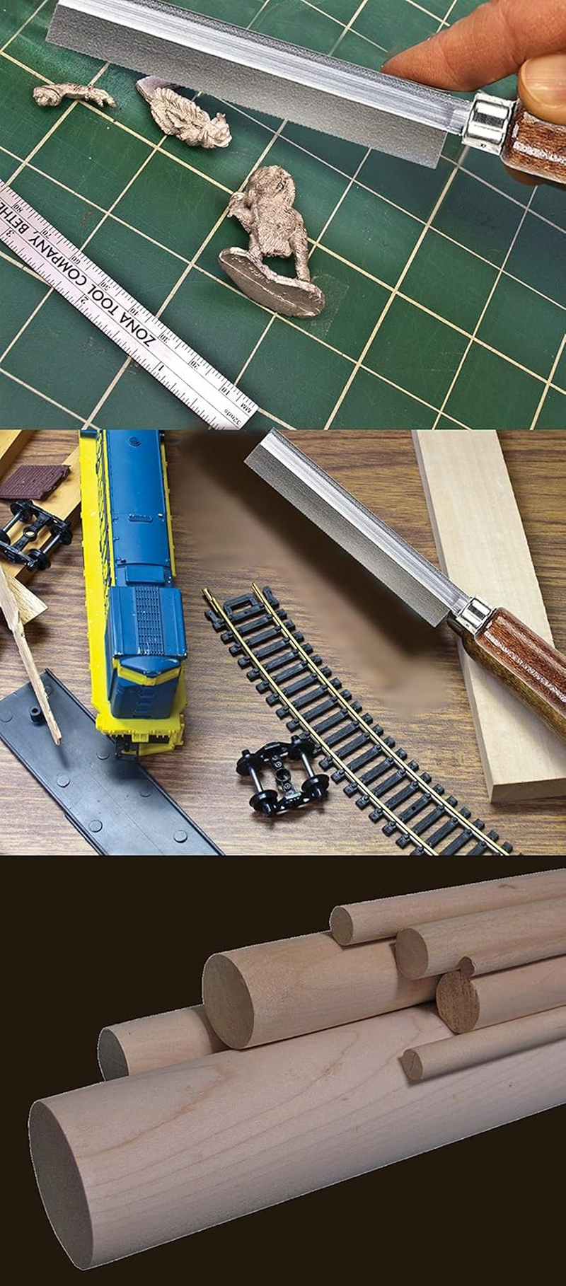 ZONA 35-050 Ultra Thin Razor Saw, 52 Tpi.008-Inch Kerf, Blade Length 4-1/2-Inch, Cut Depth 7/16-Inch image number 3