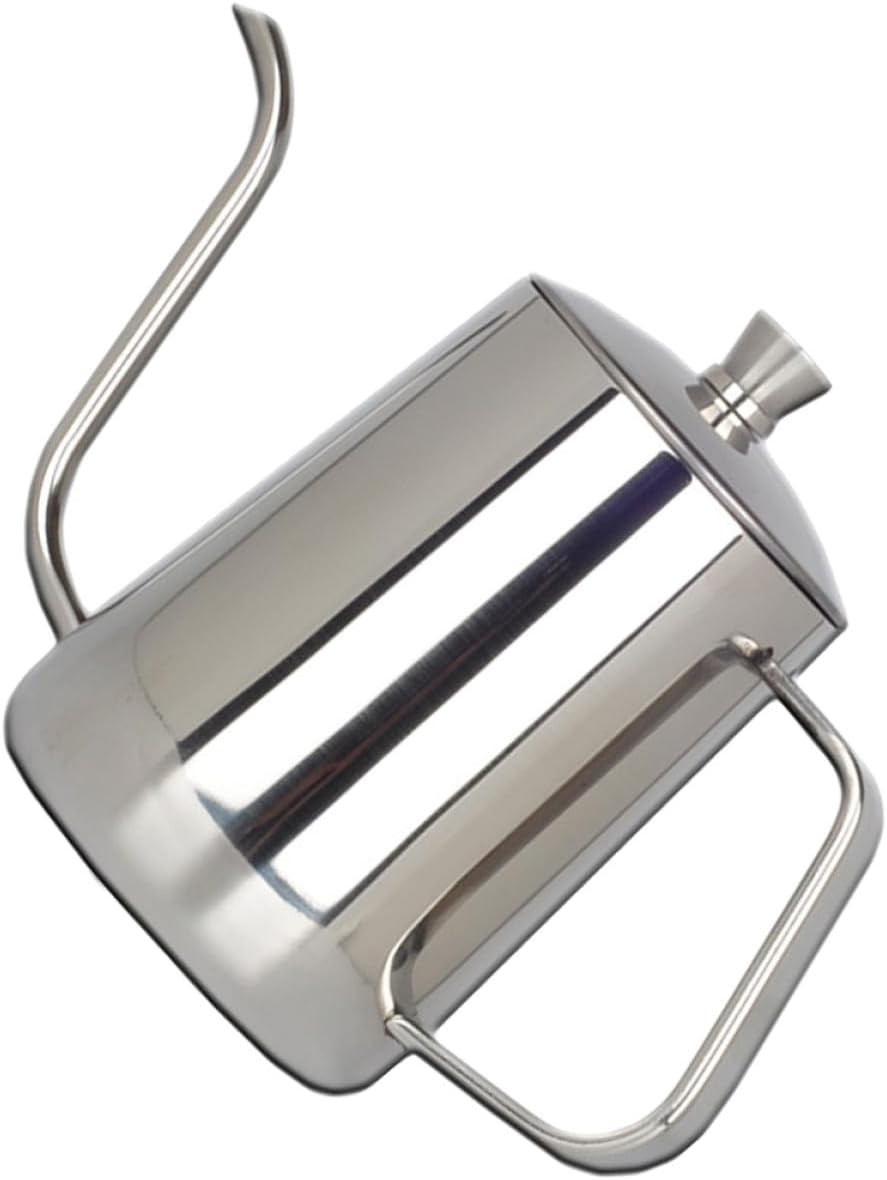 GRADENEVE Stainless Steel Gooseneck Coffee Kettle with Lid Precise Long Spout Pour-Over Pot for Office Brewing High Temperature Resistant Tea and Coffee Pot image number 5