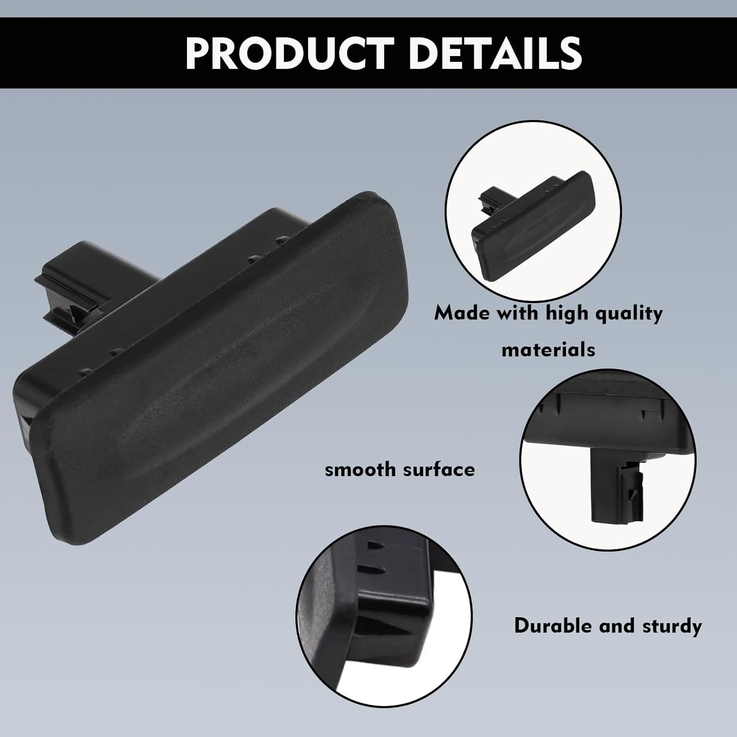 Tailgate Boot Release Button, Trunk Lid Lock Handle Button, Rear Door Hatch Liftgate Latch Switch for Hyundai I30 GD Hatchback 2012-2017 Replaces 81260-A5000, for Hyundai I30 Rear Hatch image number 5