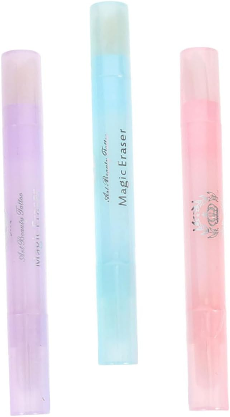 DECHOUS 3Pcs Refillable Nail Polish Corrector Pens for Manicure Smooth Surface Cleanup Skin Friendly Nail Art Tools for Home and Salon Use