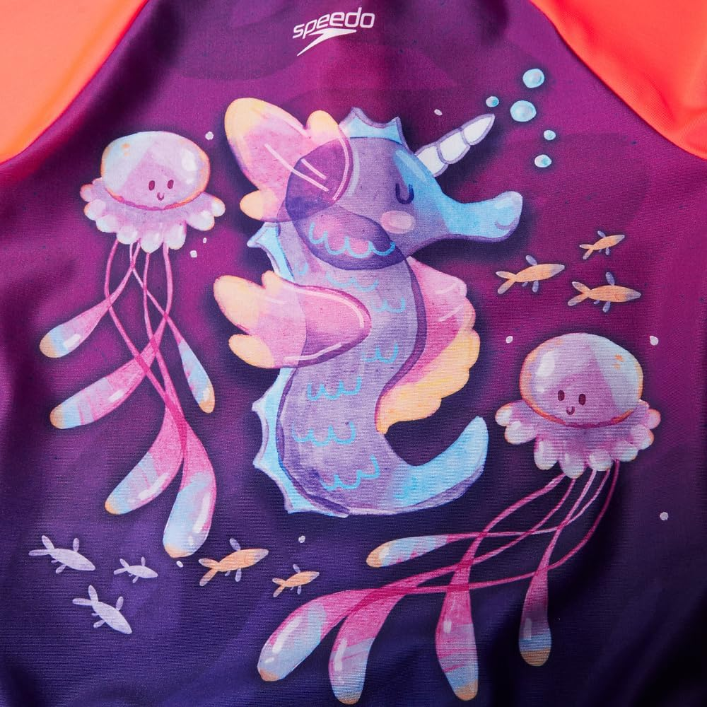 Speedo Baby'S Long Sleeve Frill Swimsuit image number 2