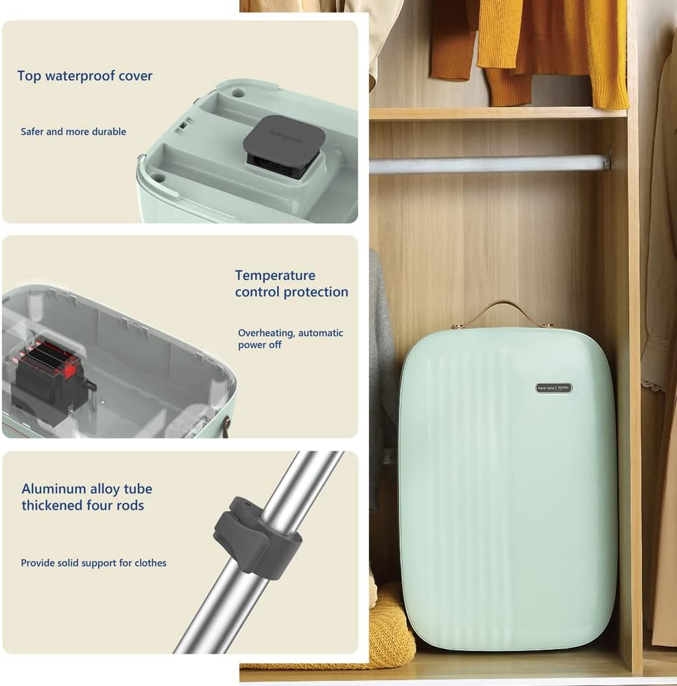 Hope Layer Portable Clothes Dryer Household Foldable 800W Electric Clothes Dryer Quick Drying Mites Removal AU Model image number 6